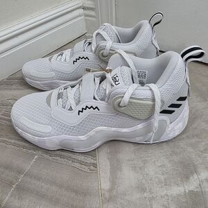 Adidas White and Black Sneakers with Chunky Silhouette